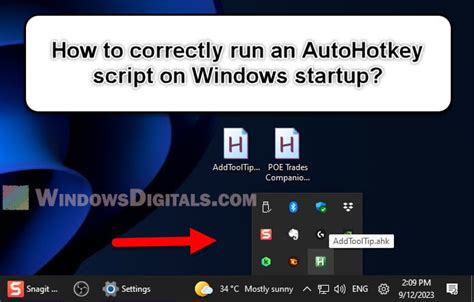 Displaying ToolTip on AHK Script Start Up and Permanently.